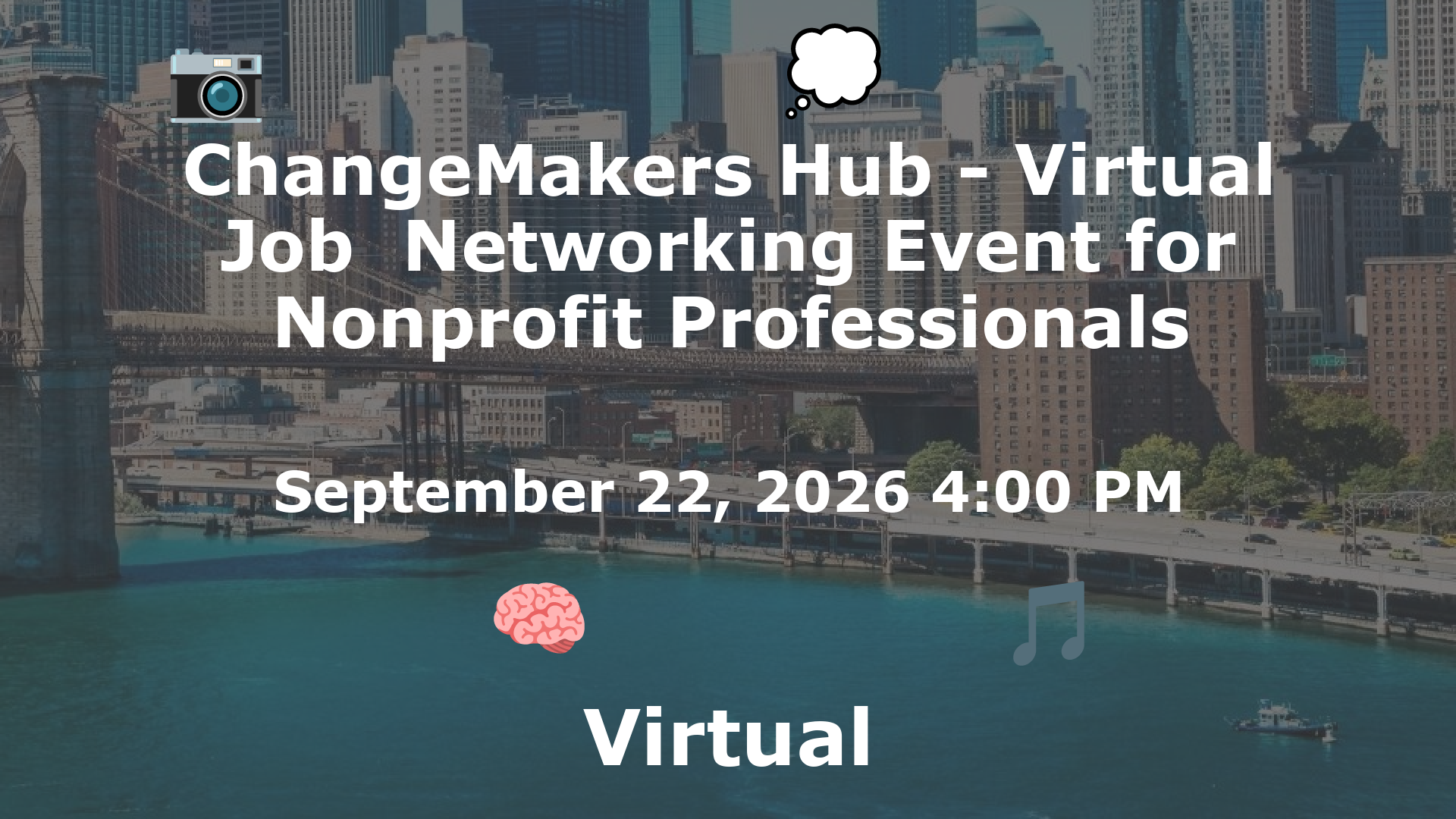 ChangeMakers Hub - Virtual Job  Networking Event for Nonprofit Professionals event image